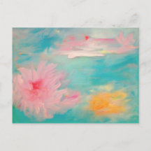 Carte postale d'eau fleurie
