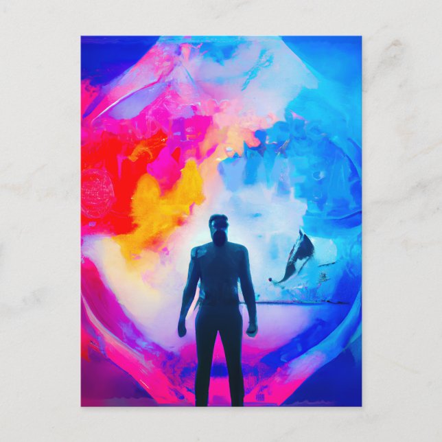 Carte Postale Debout dans les couleurs (Devant)