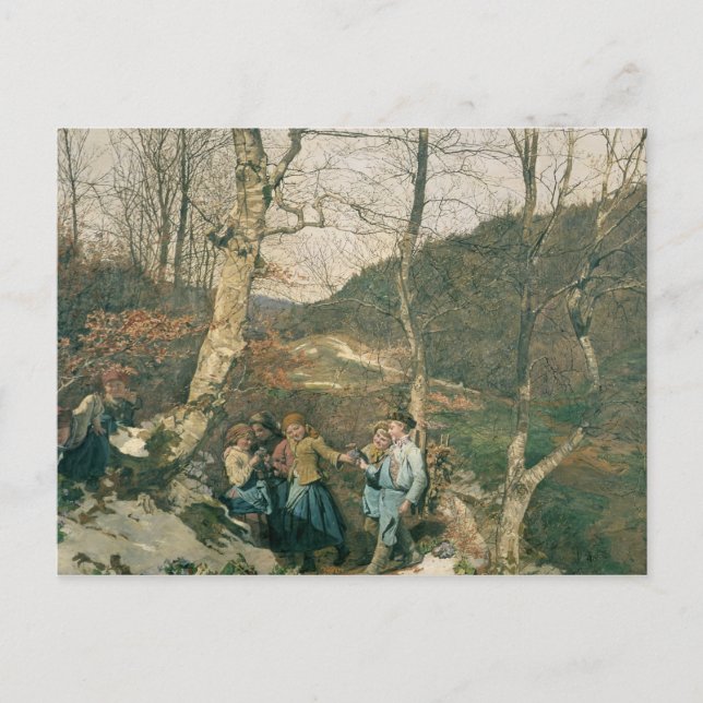 Carte Postale Début du printemps dans les bois de Vienne (Devant)