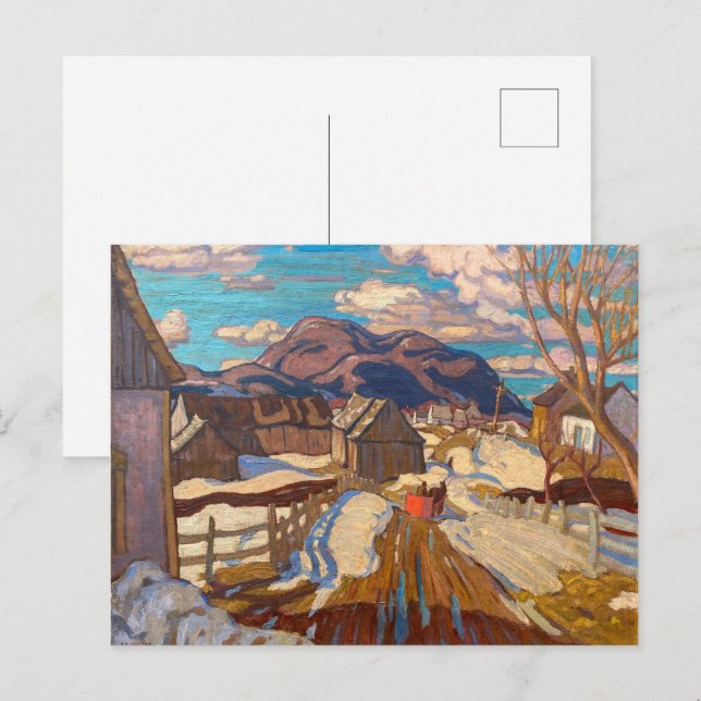 Carte Postale Début du printemps (Québec) | A. Y. Jackson | (Devant / Derrière)