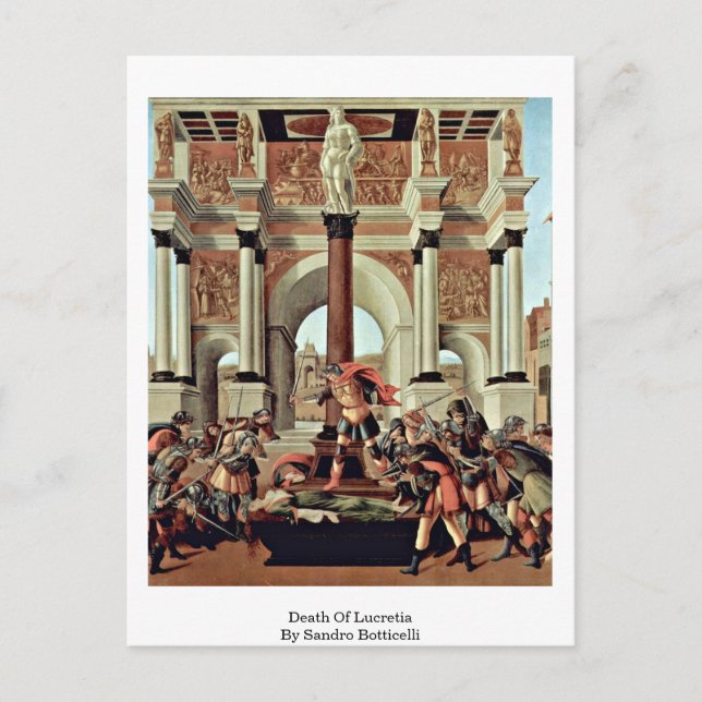 Carte Postale Décès De Lucretia Par Sandro Botticelli (Devant)