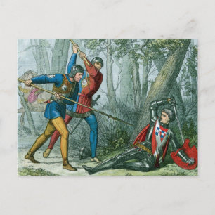 Carte Postale Décès de Richard Neville, Warwick Le faiseur de ro