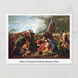 Carte Postale Décès Du Général Wolfe Par Benjamin West