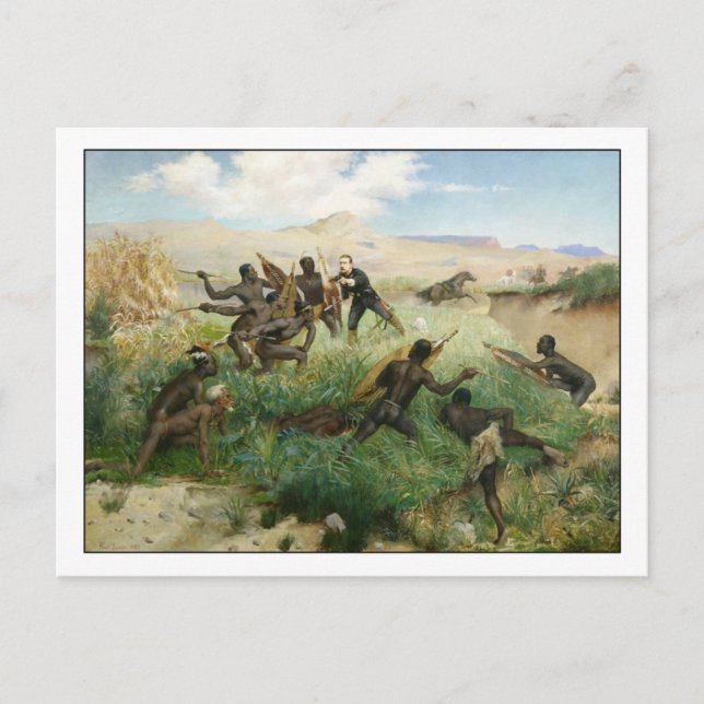 Carte Postale Décès du Prince Impérial par Paul Jamin (Devant)