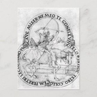Carte Postale Décès final du cheval par Albrecht Durer