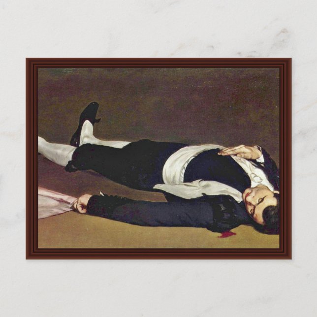 Carte Postale Décès Toreador Par Manet Edouard (Devant)