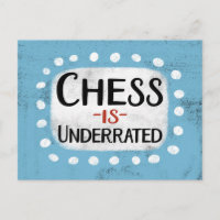 Carte postale d'échecs sous-estimés