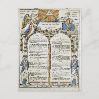 Carte Postale Déclaration des droits de l'homme et du citoyen
