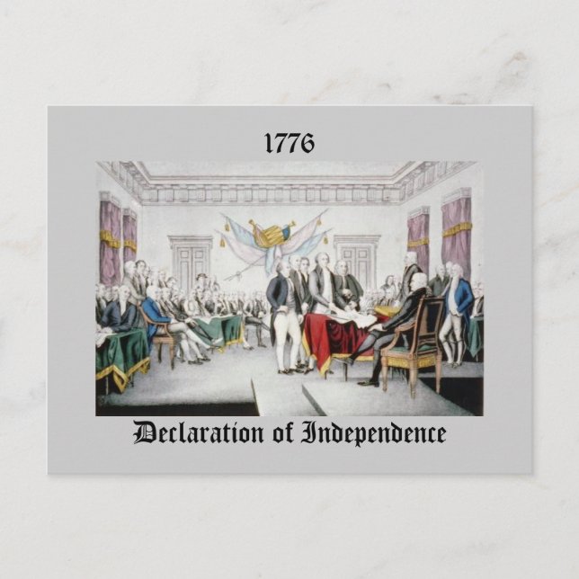 Carte Postale Déclaration d'indépendance (Devant)