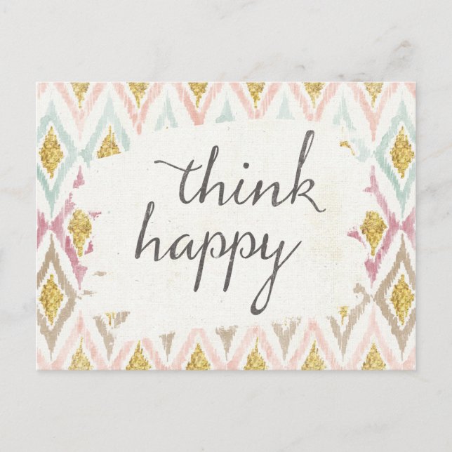 Carte Postale Deco mou V | pensent heureux (Devant)