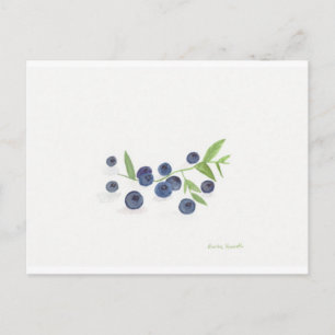 Carte Postale Décor de cuisine aux fruits de bleuets