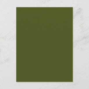 Carte Postale Décor de fond vert olive pour personnaliser