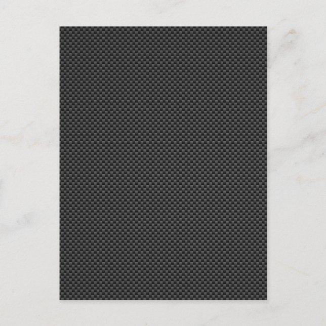 Carte Postale Décor d'impression élégant en fibre de carbone (Devant)