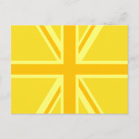 Décor du drapeau britannique de l'Union Jack jaune