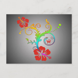 Carte Postale Décor Hibiscus