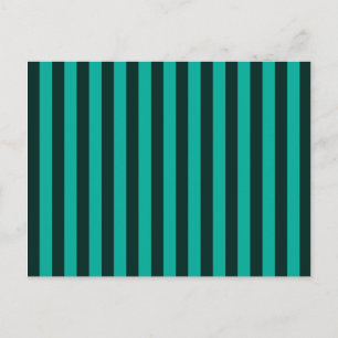 Carte Postale Décor Turquoise Vertical Stripes