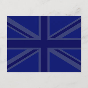 Carte Postale Décor Union Jack bleu NAvy