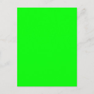 Carte Postale Décor Vert néon, à Customiser