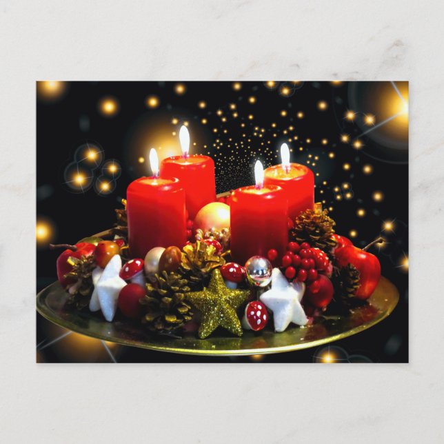 Carte Postale Décoration de la chemise de Noël (Devant)