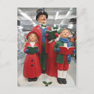 Carte Postale Décoration de Noël Caroler