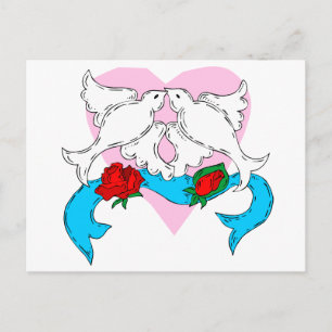Carte Postale Décoration Mariage Dove