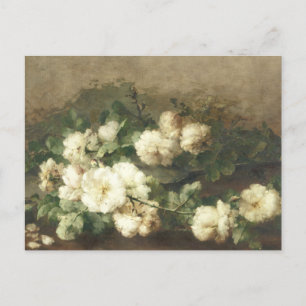 Carte Postale Découpage Fleurs florales Papier de tissus