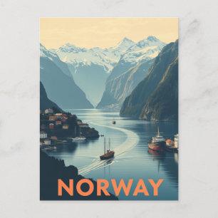 Carte Postale Découvrez la beauté Pittoresque de Norvège Travel