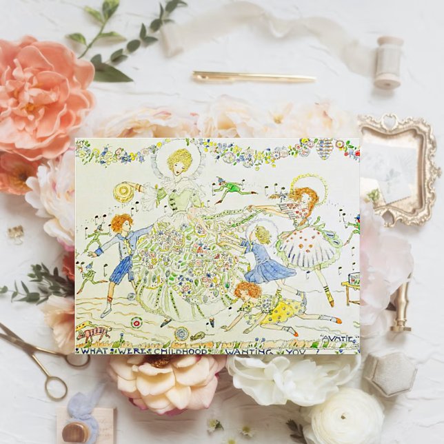 Carte postale dédiée à Tante Jessie M. King (Créateur téléchargé)