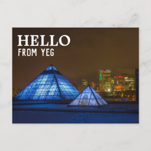 Carte postale d'Edmonton, Alberta Bonjour de YEG