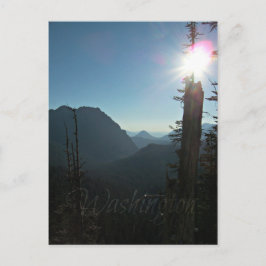 Carte Postale Deep Blue Sky et des montagnes dans l'État de Wash