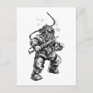Carte postale Deep Sea Diver