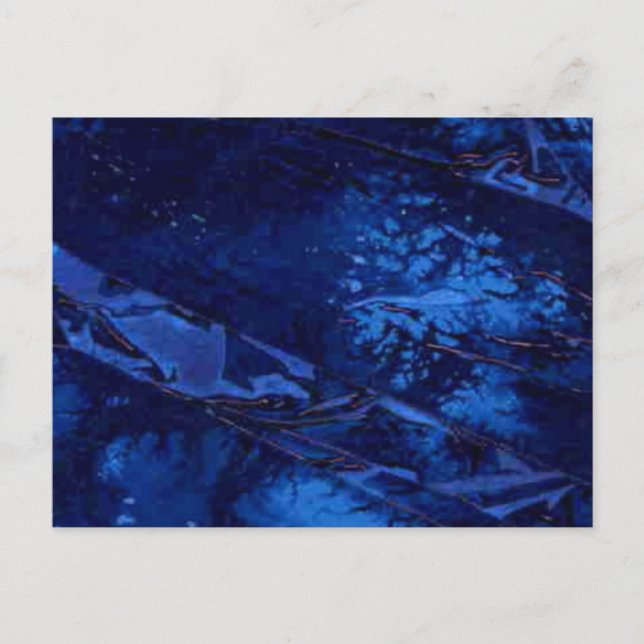 Carte postale "Deep Waters" Abstract Design (Devant)