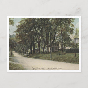 Carte Postale Deerfield MA, Sud Main St Vintage Inspiré