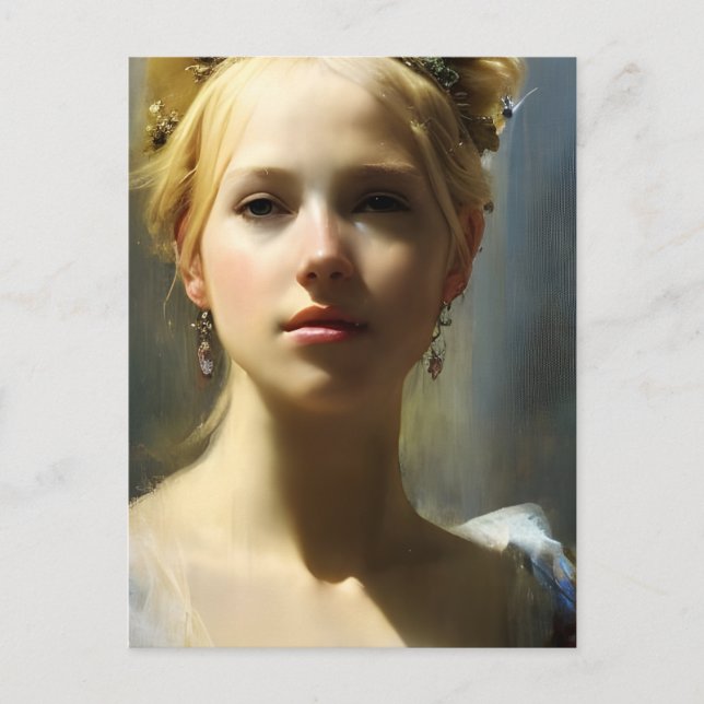 Carte Postale Déesse blonde de la Renaissance  (Devant)