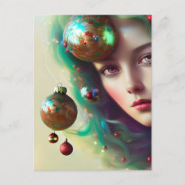 Carte Postale Déesse de Noël