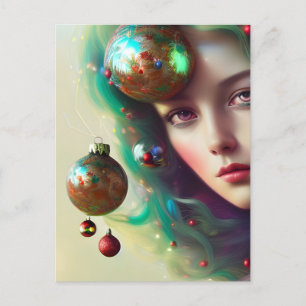 Carte Postale Déesse de Noël