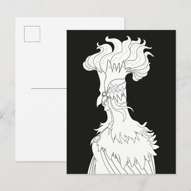 Carte Postale Déesse du feu (Devant / Derrière)