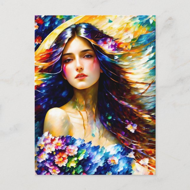 Carte Postale Déesse du printemps (Devant)