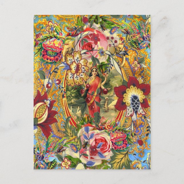 Carte Postale Déesse vintage de Bohême (Devant)