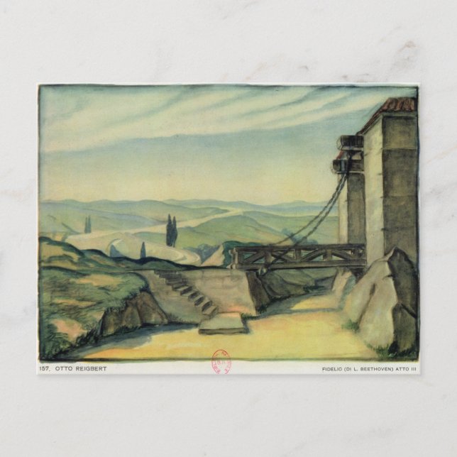 Carte Postale Définir la conception de l'acte II de l'opéra "Fid (Devant)