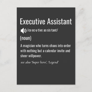Carte Postale Définition d'assistant de direction