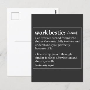 Carte Postale Définition de Bestie de travail