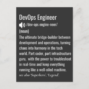 Carte Postale Définition de l'ingénieur DevOps