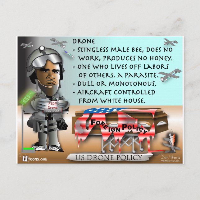 Carte Postale Définition du drone (Devant)