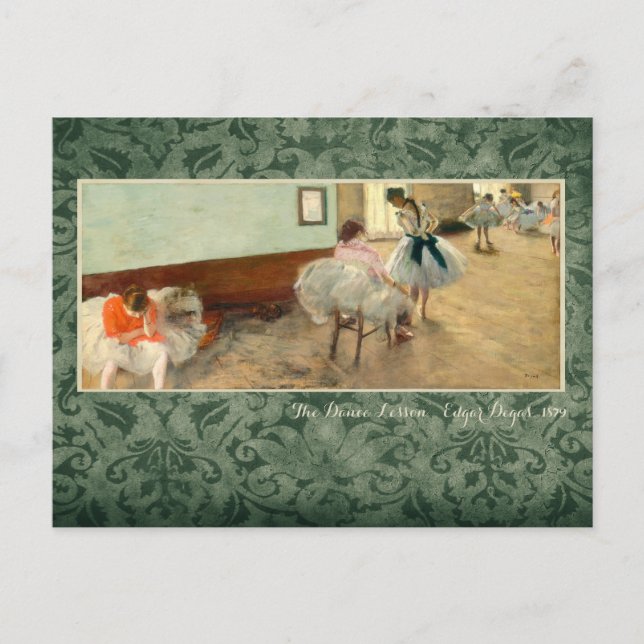 Carte Postale Degas "La leçon de danse" (Devant)