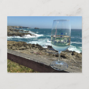 Carte Postale Dégustation de vins de l'océan Pacifique