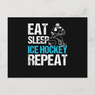Carte Postale Dégustez Le Joueur De Hockey Sur Glace Sport