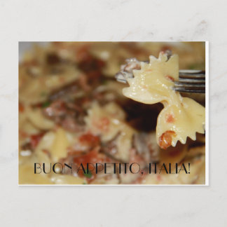Carte Postale Dégustez votre repas en italien