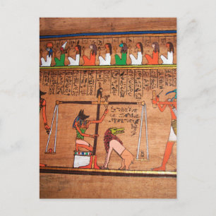 Carte postale d'Égypte-Hiéroglyphes