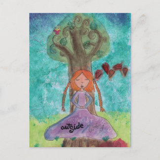 Carte postale "Dehors de moi"